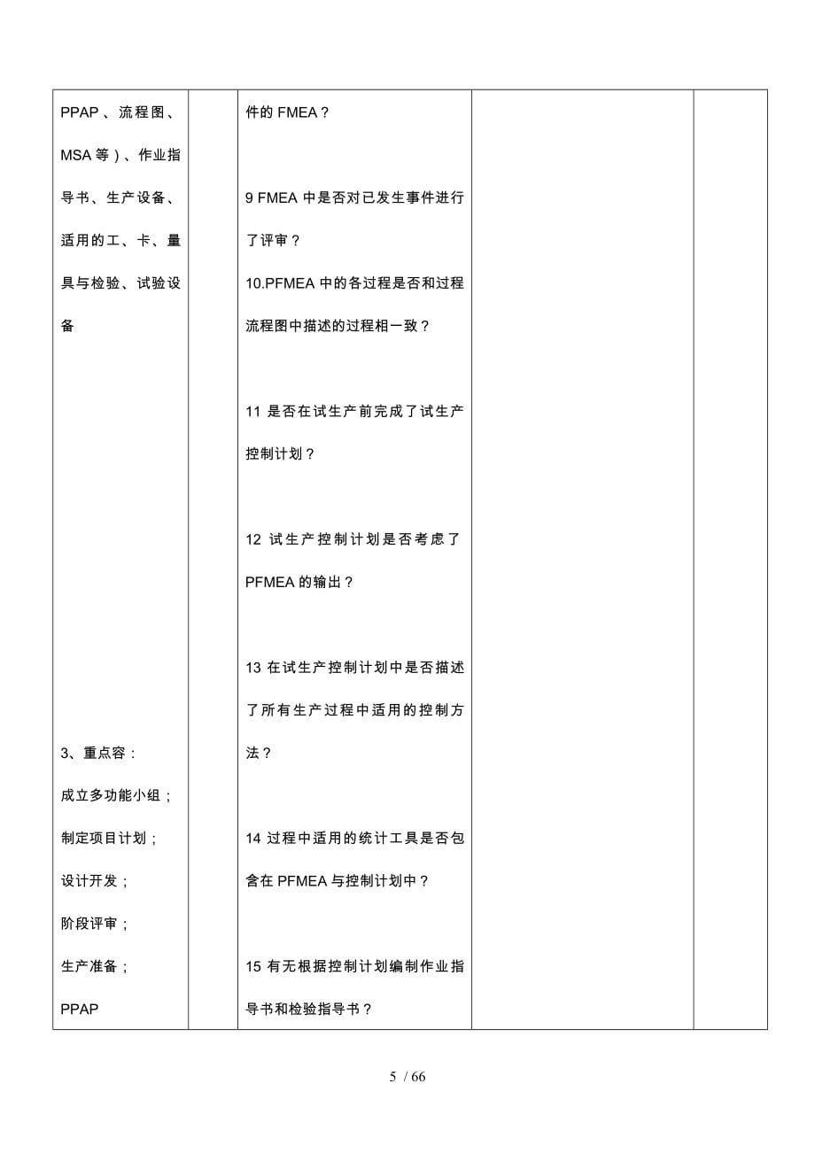 IATF16949审核表培训资料全_第5页