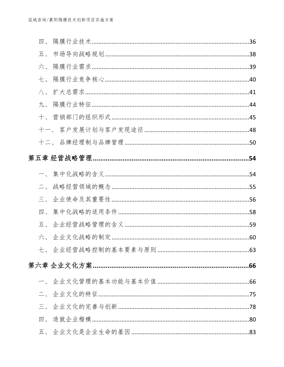 襄阳隔膜技术创新项目实施方案_范文_第2页