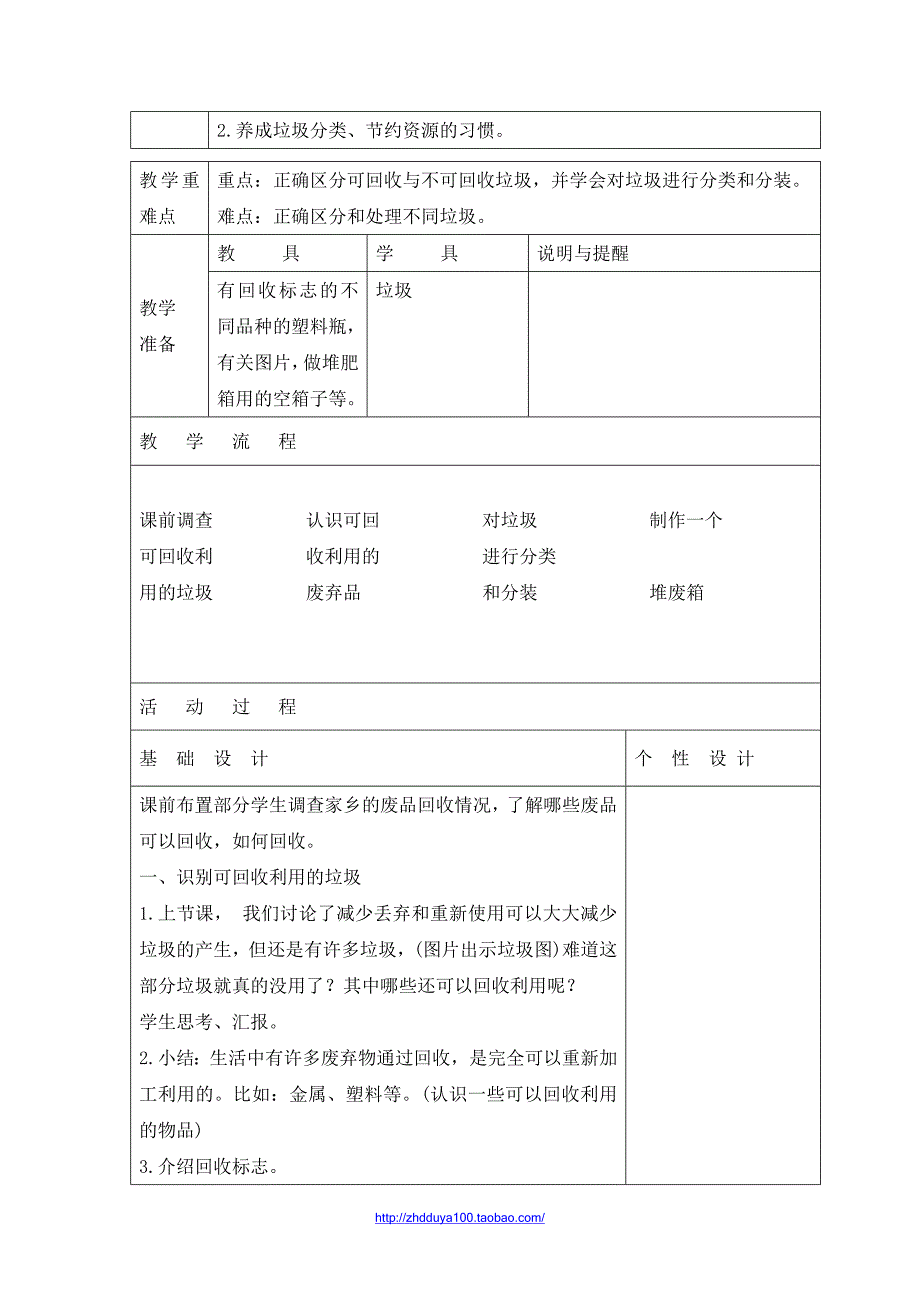 分类和回收利用参考教案_第2页