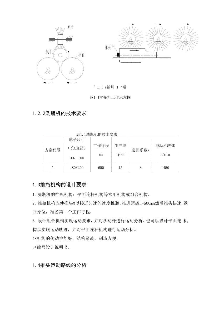 机械原理课程设计说明书_第5页