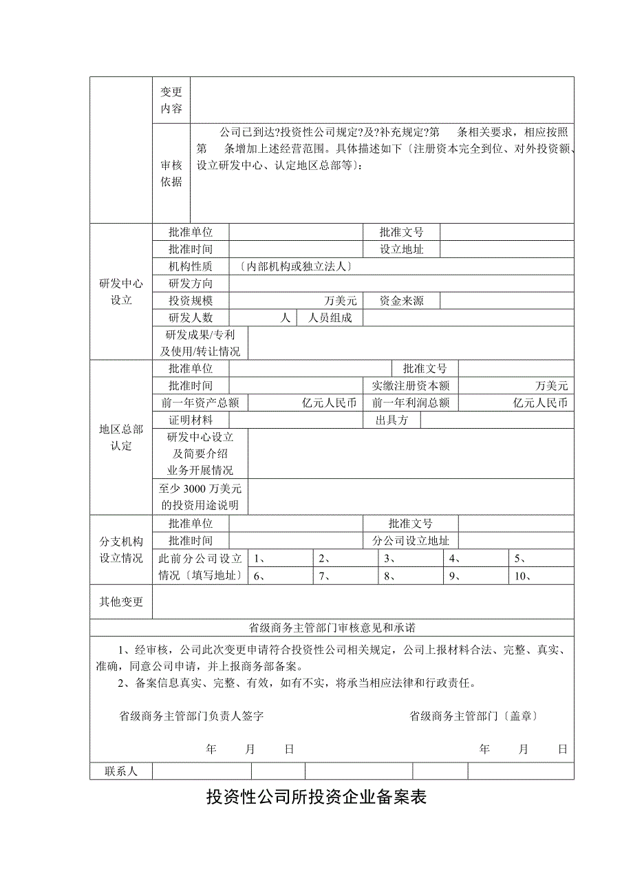 投资性公司所投资企业备案表_第4页