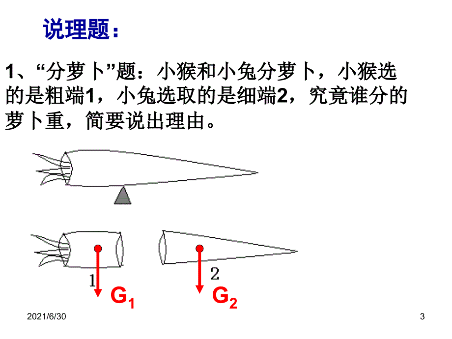 杠杆的平衡条件——计算题、说理题、实验题_第3页