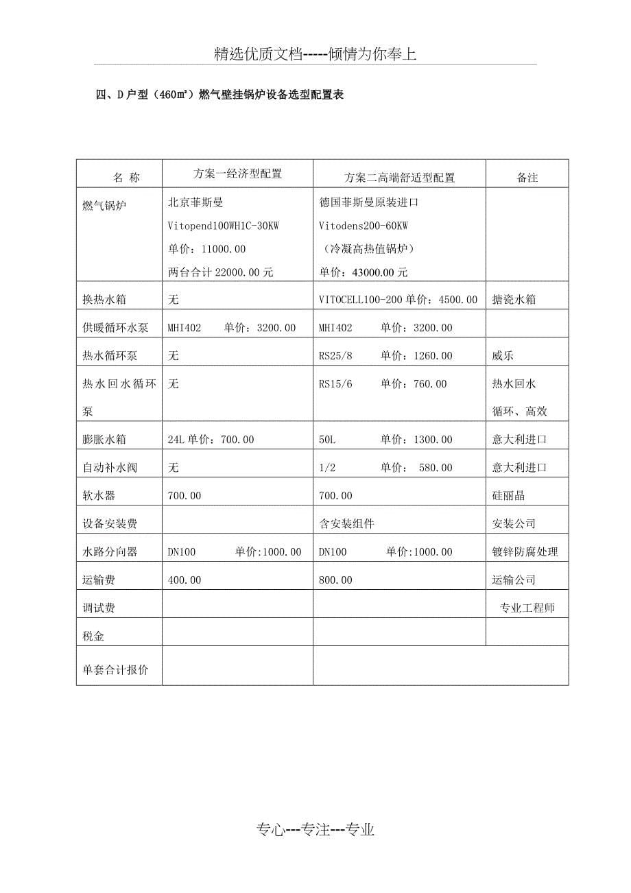 别墅供热选型方案_第5页