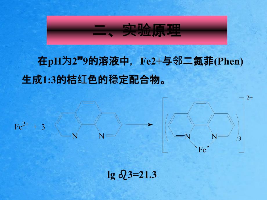 实验十二邻二氮菲吸光光度法测定铁ppt课件_第3页