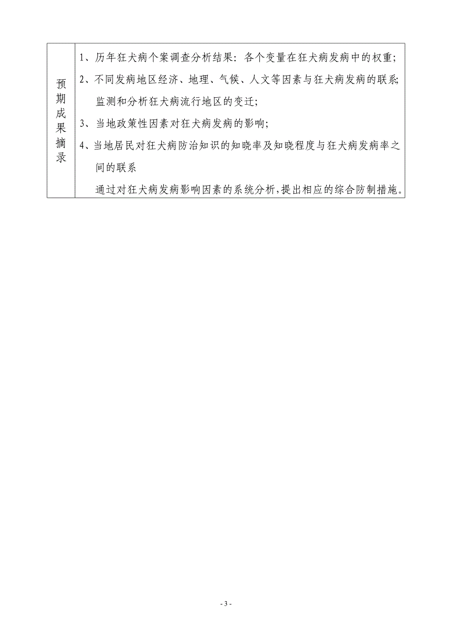 《狂犬病高危因素调查》自筹课题申请书.doc_第4页