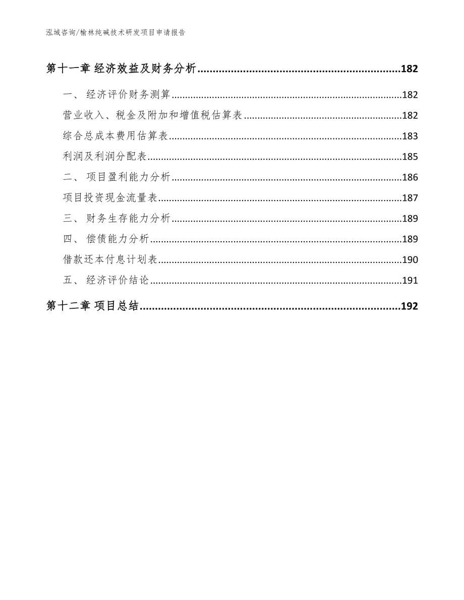 榆林纯碱技术研发项目申请报告_第5页