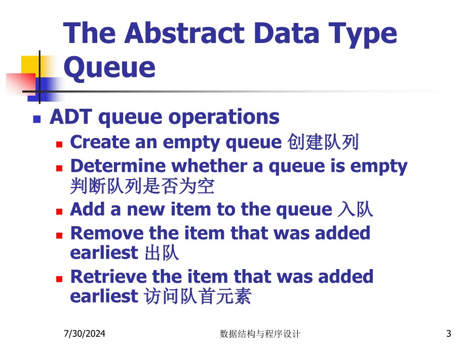 数据结构与程序设计 第三章队列(Queue)_第3页