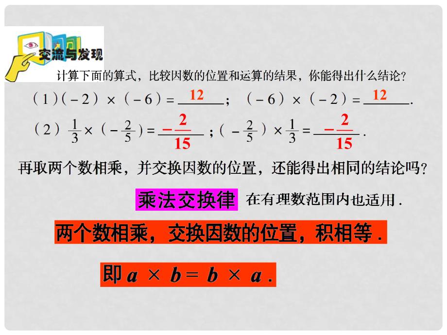 山东省潍坊高新区浞景学校七年级数学上册 3.2 有理数的乘法与除法课件1 （新版）青岛版_第3页