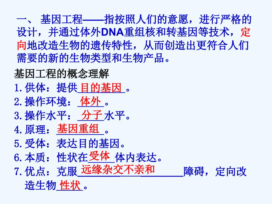 专题1 基因工程一轮复习_第2页