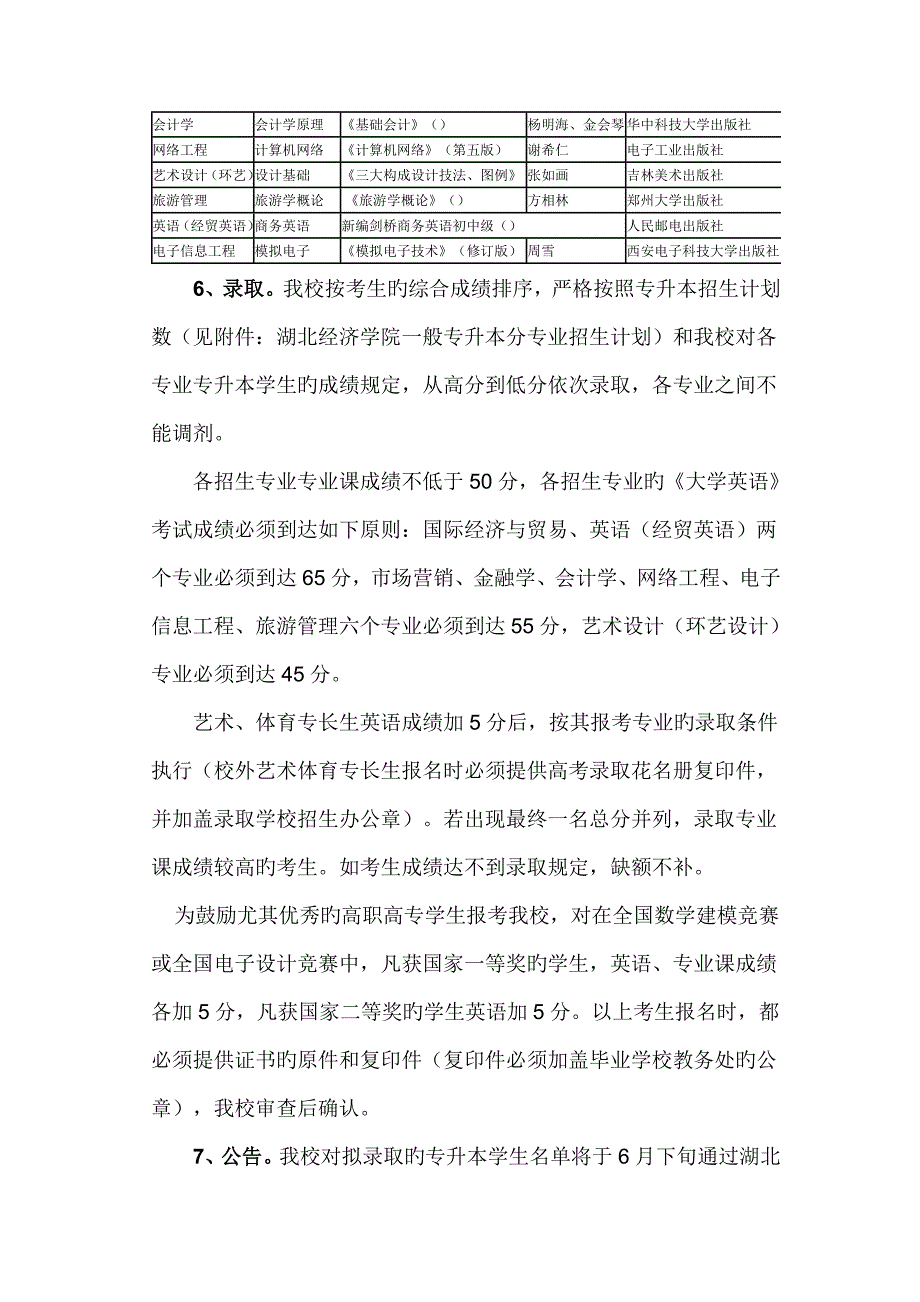 2023年湖北经济学院专升本招生简章_第4页