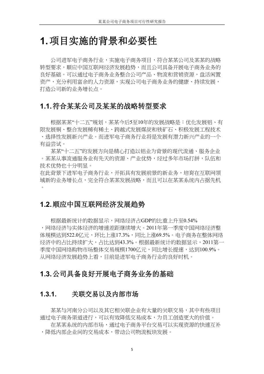 某某公司电子商务项目可行性研究报告(DOC 88页)_第5页