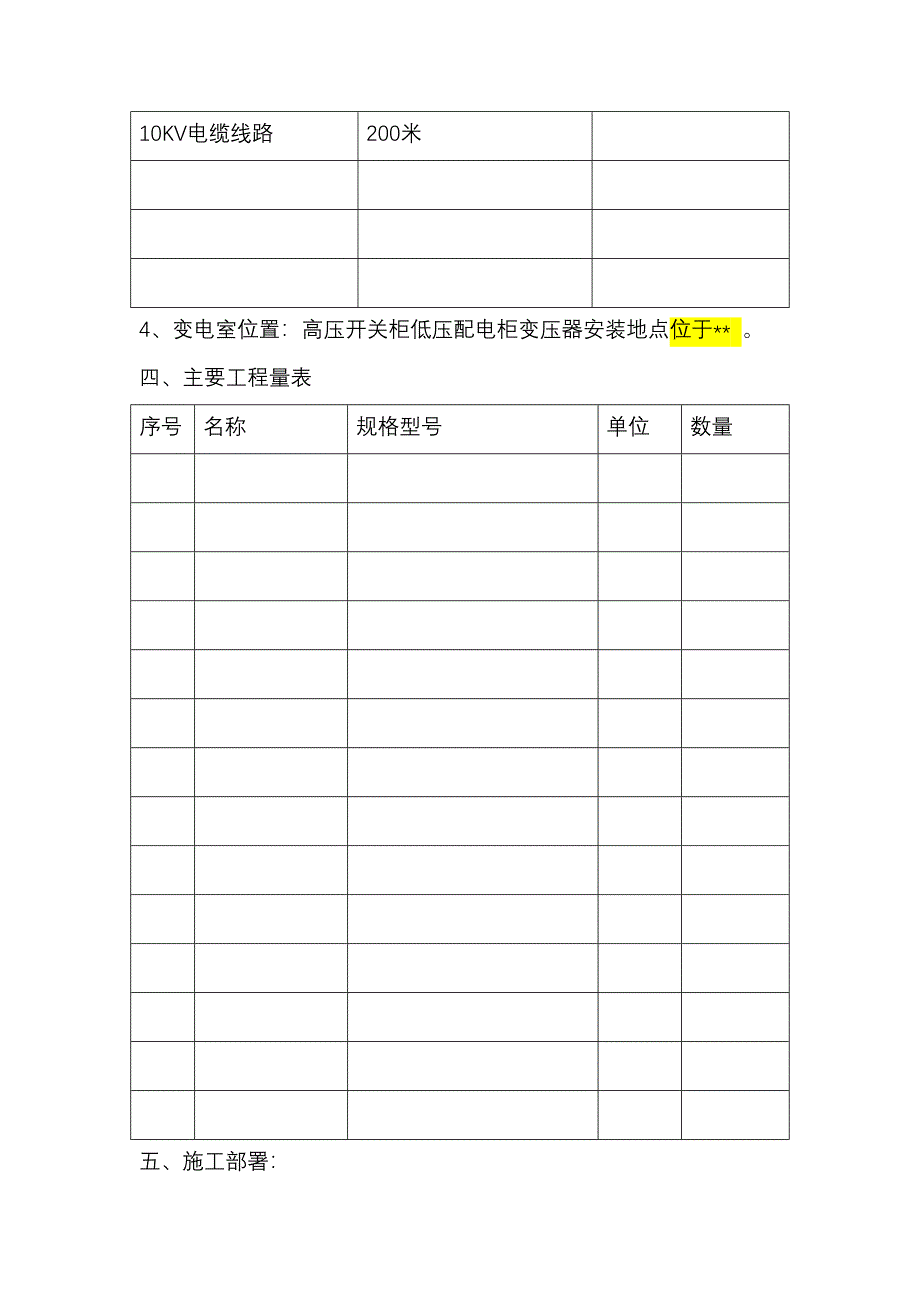 10KV变配电工程施工组织设计及对策模板_第3页