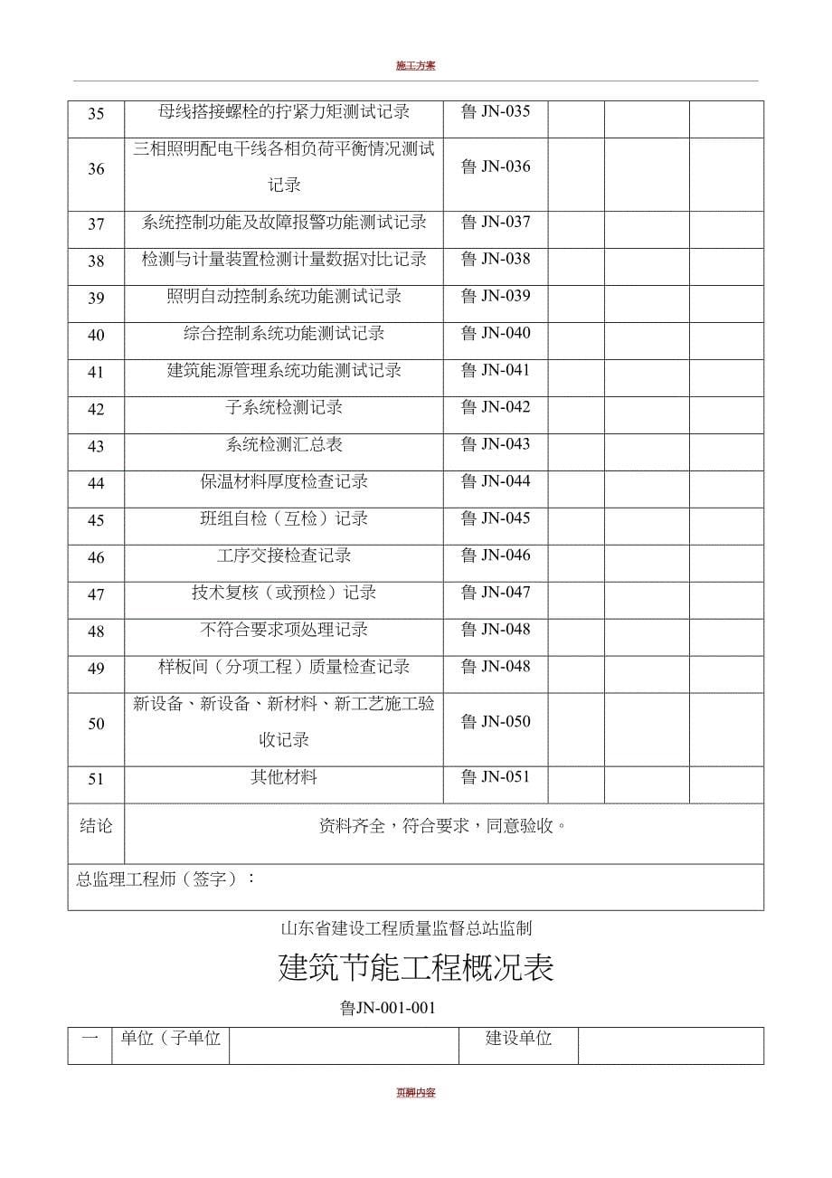 山东省建筑外墙保温施工技术资料表格(一)(DOC 11页)_第5页