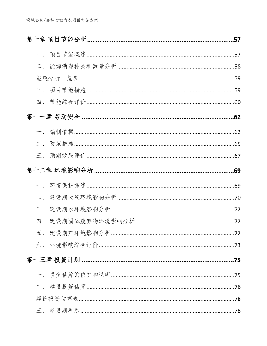 廊坊女性内衣项目实施方案_模板范文_第4页