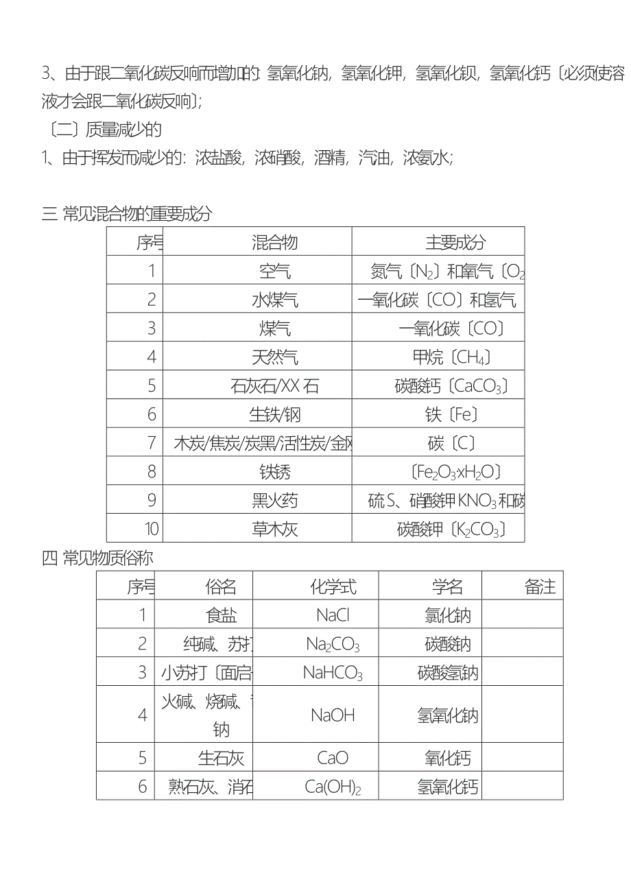 初中化学方程式大全(人教版)_第5页