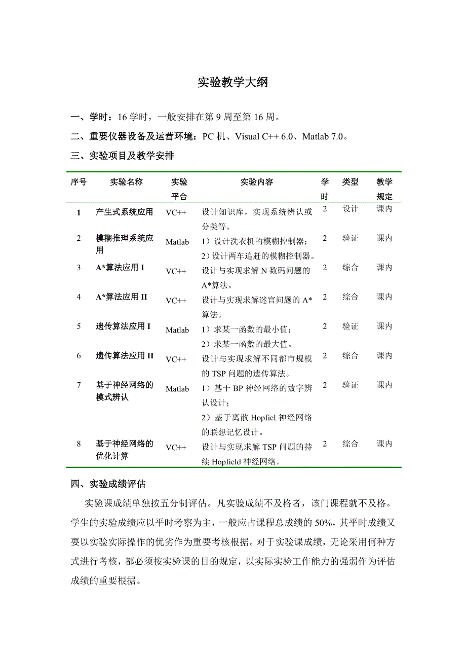 人工智能及其应用实验指导书_第4页