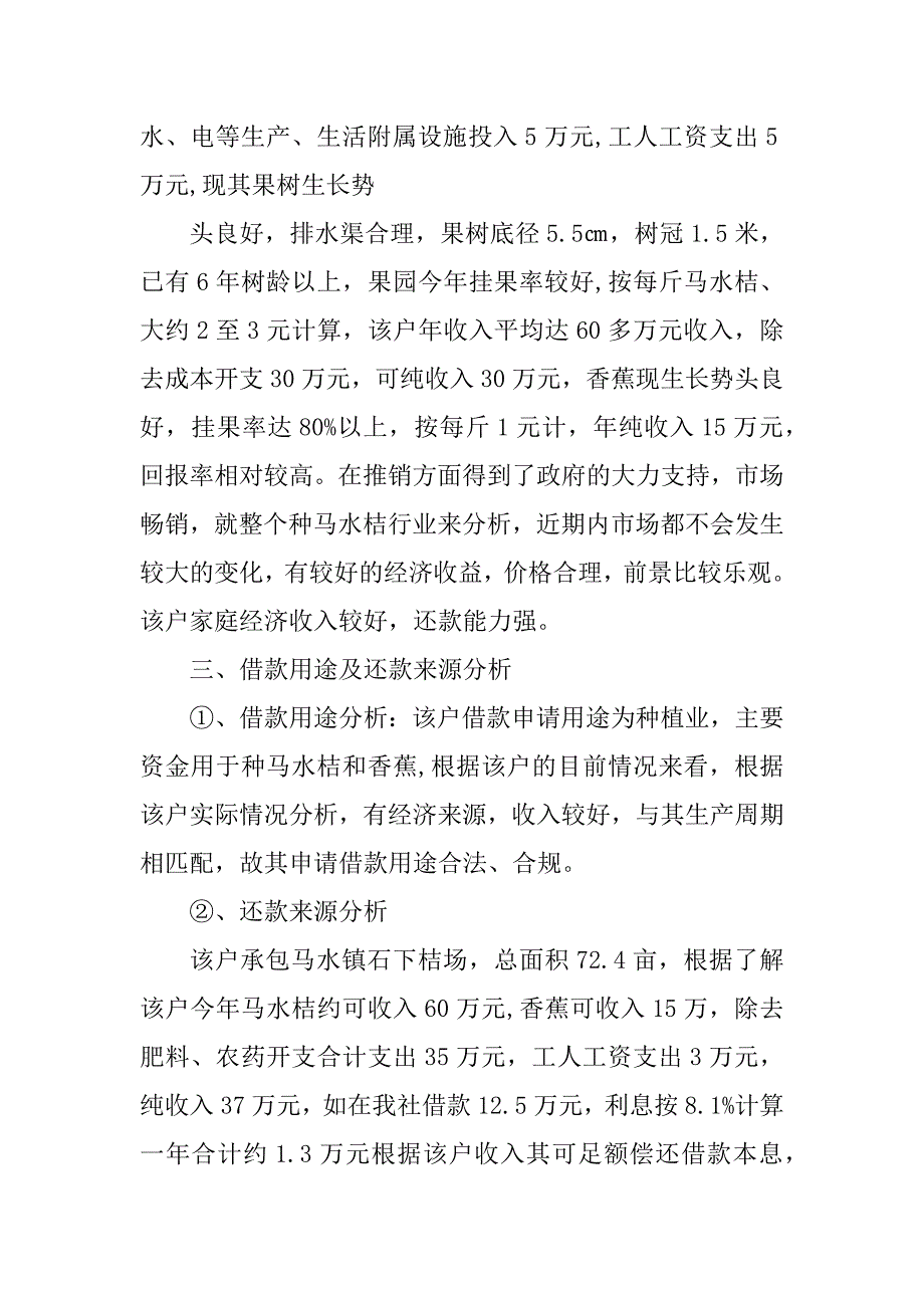 2023年关于李元强申请借款的调查报告_第2页