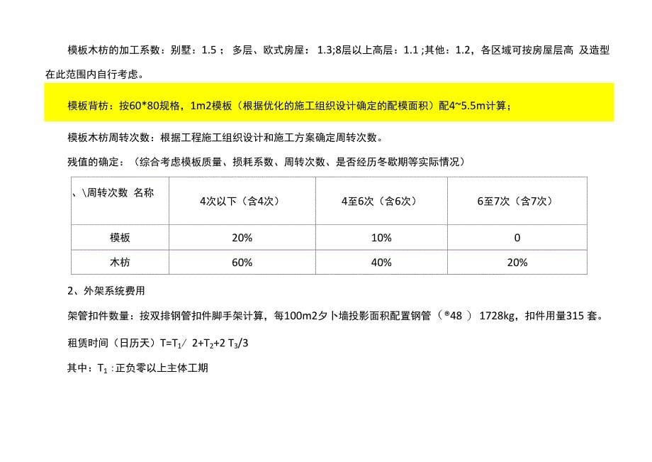 项目成本测算参考资料_第5页