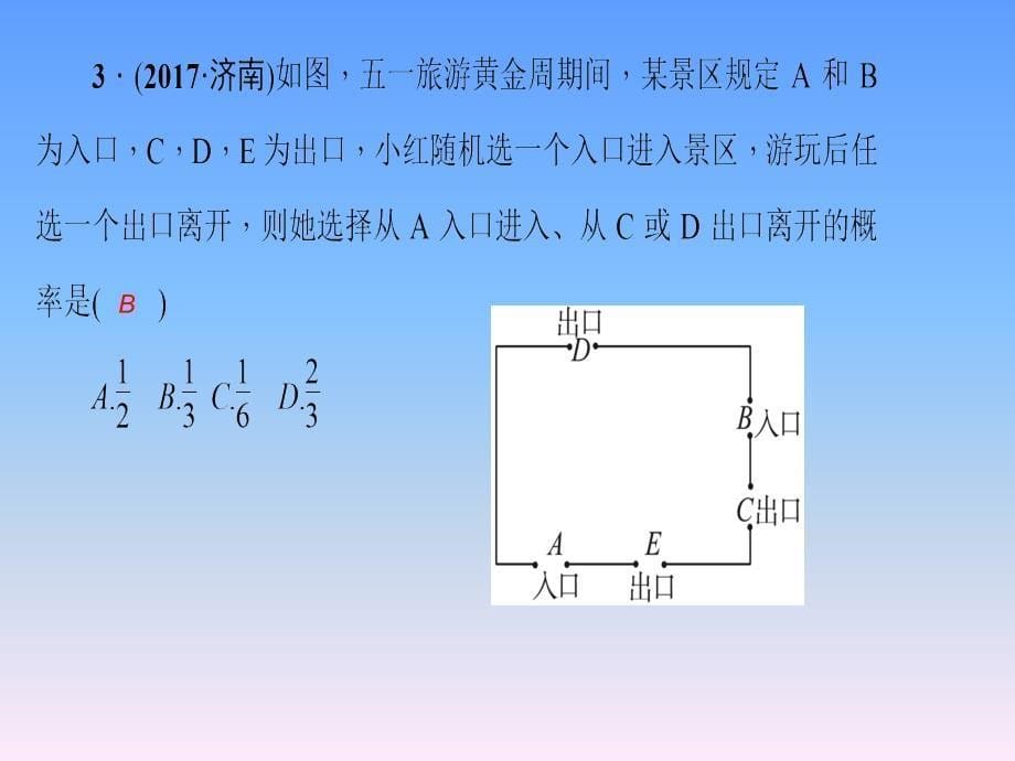 人教版河北专版九年级上学期数学作业课件25.2用列举法求概率第2课时用树状图法求概率共24张PPT_第5页