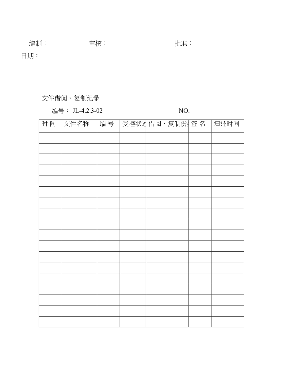 质量记录总表_第2页