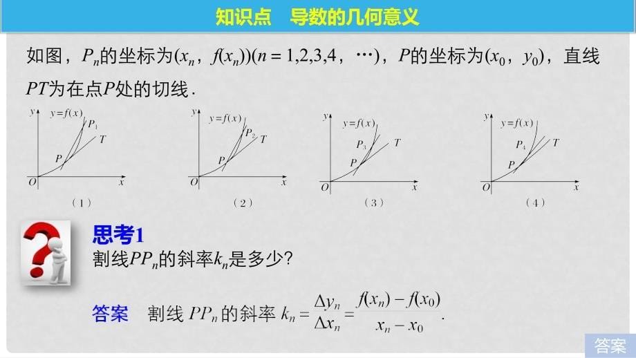 高中数学 第一章 导数及其应用 1.1.3 导数的几何意义课件 新人教B版选修22_第5页