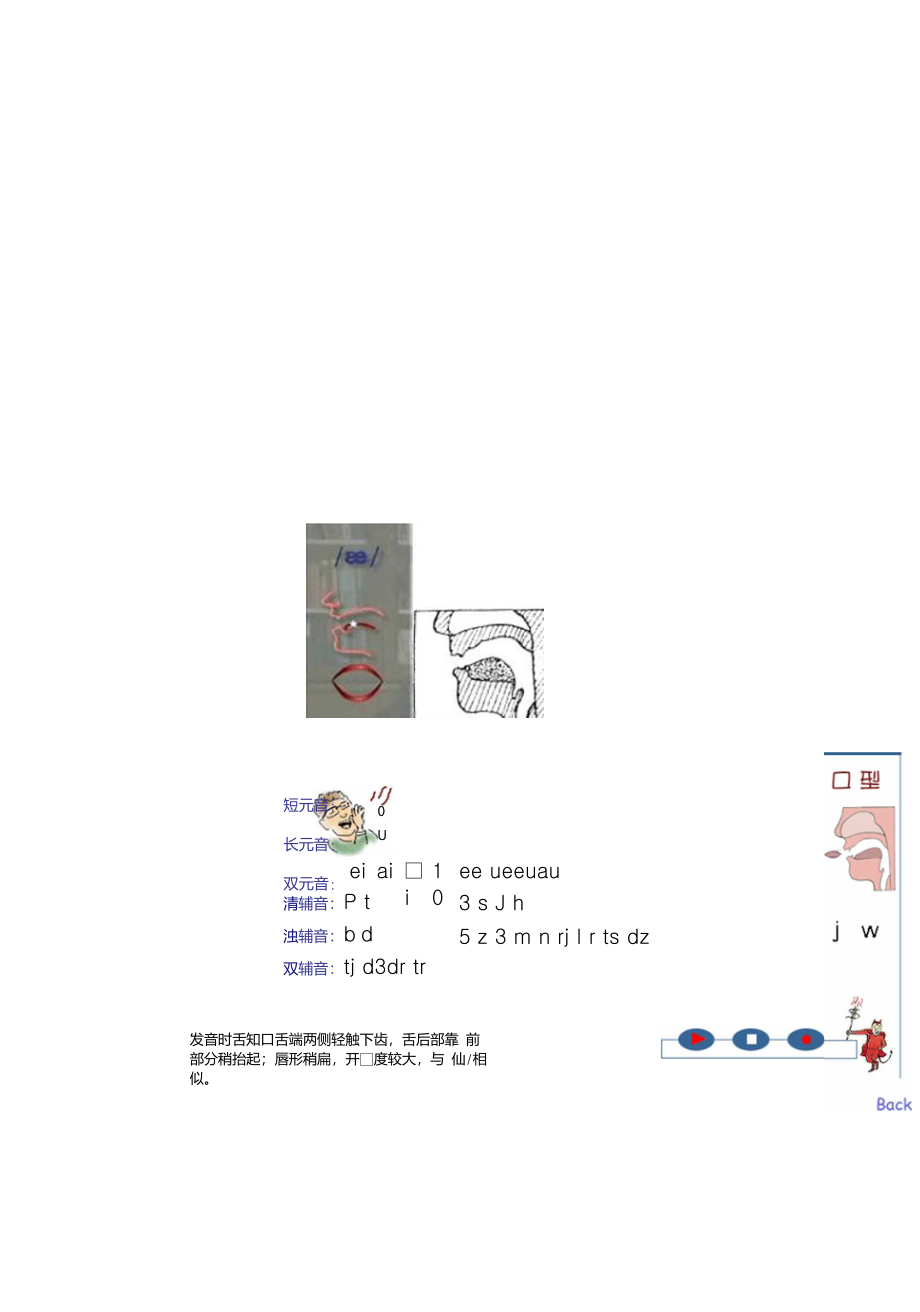 英语国际音标发音口型,舌位一览表_第3页