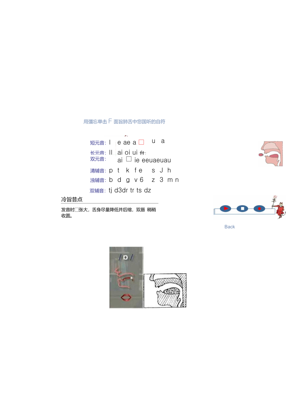 英语国际音标发音口型,舌位一览表_第4页