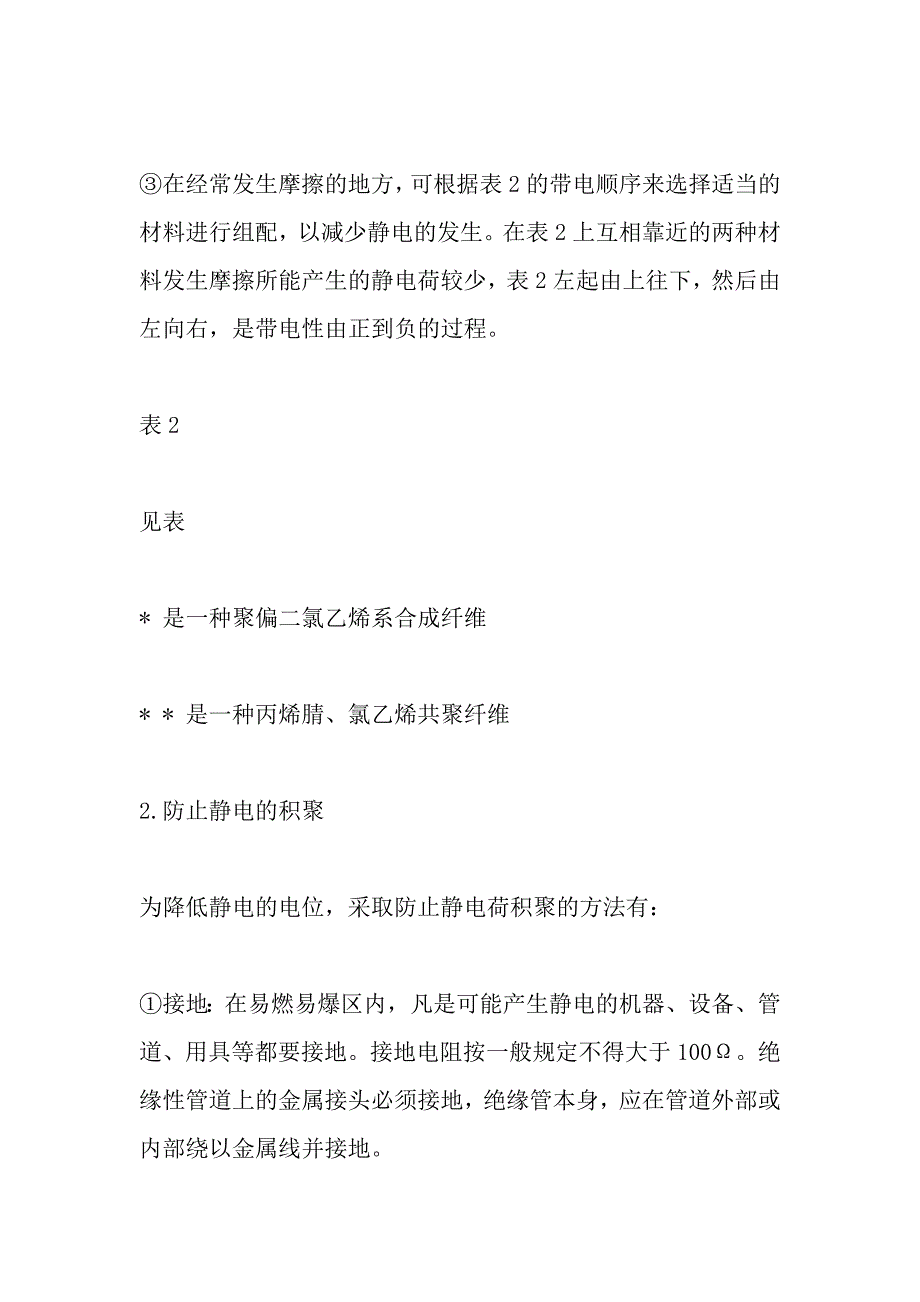 化工生产中静电的危害及其预防——防止静电形成火灾、爆炸事故的措施（五）_第2页