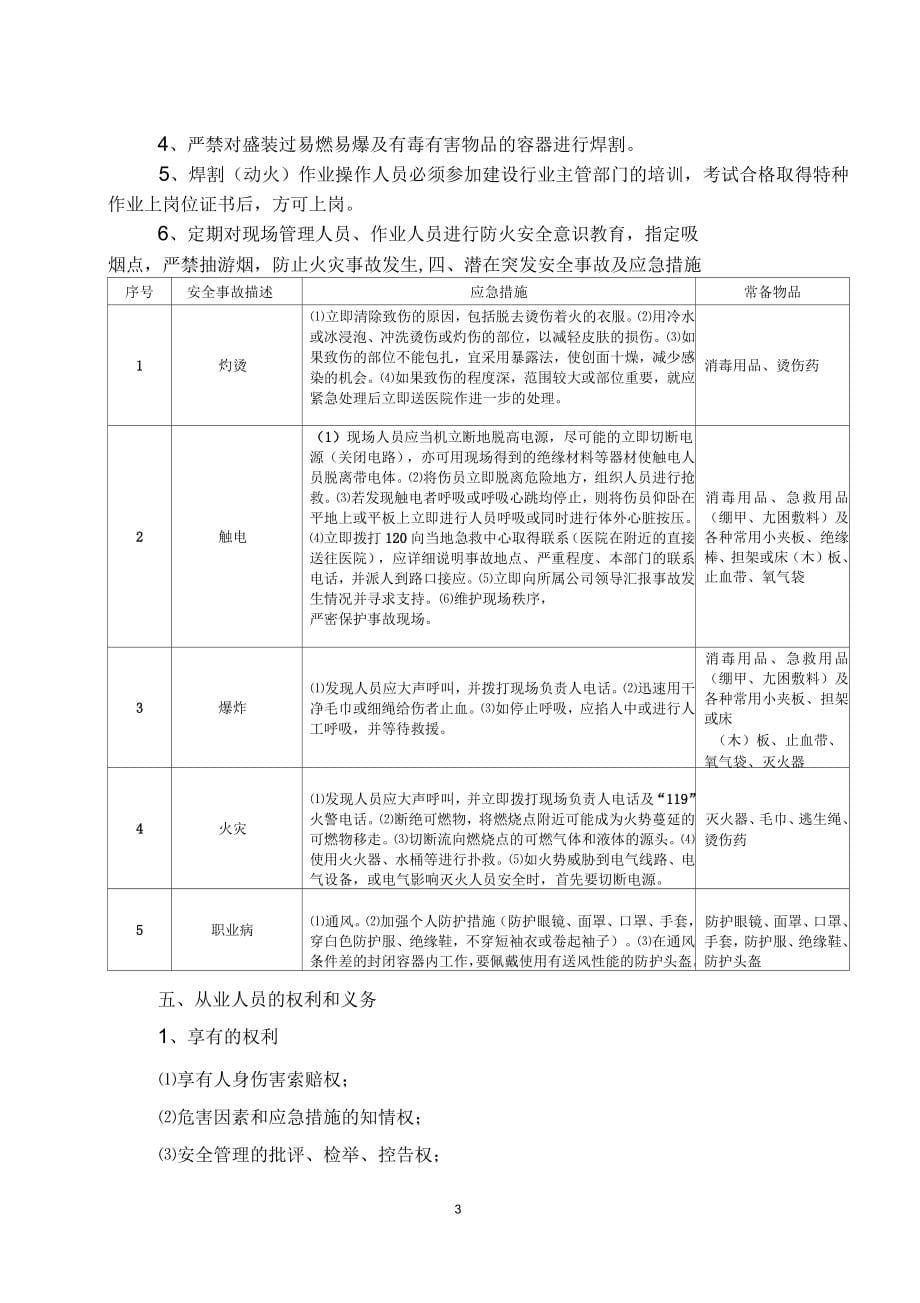 建设工程项目从业人员安全风险告知书(共283页)_第5页