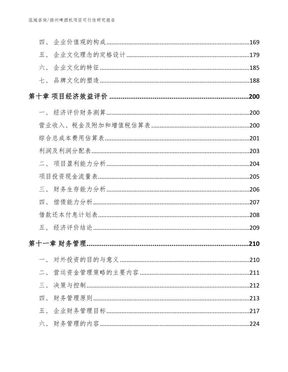 扬州啤酒机项目可行性研究报告（范文模板）_第5页