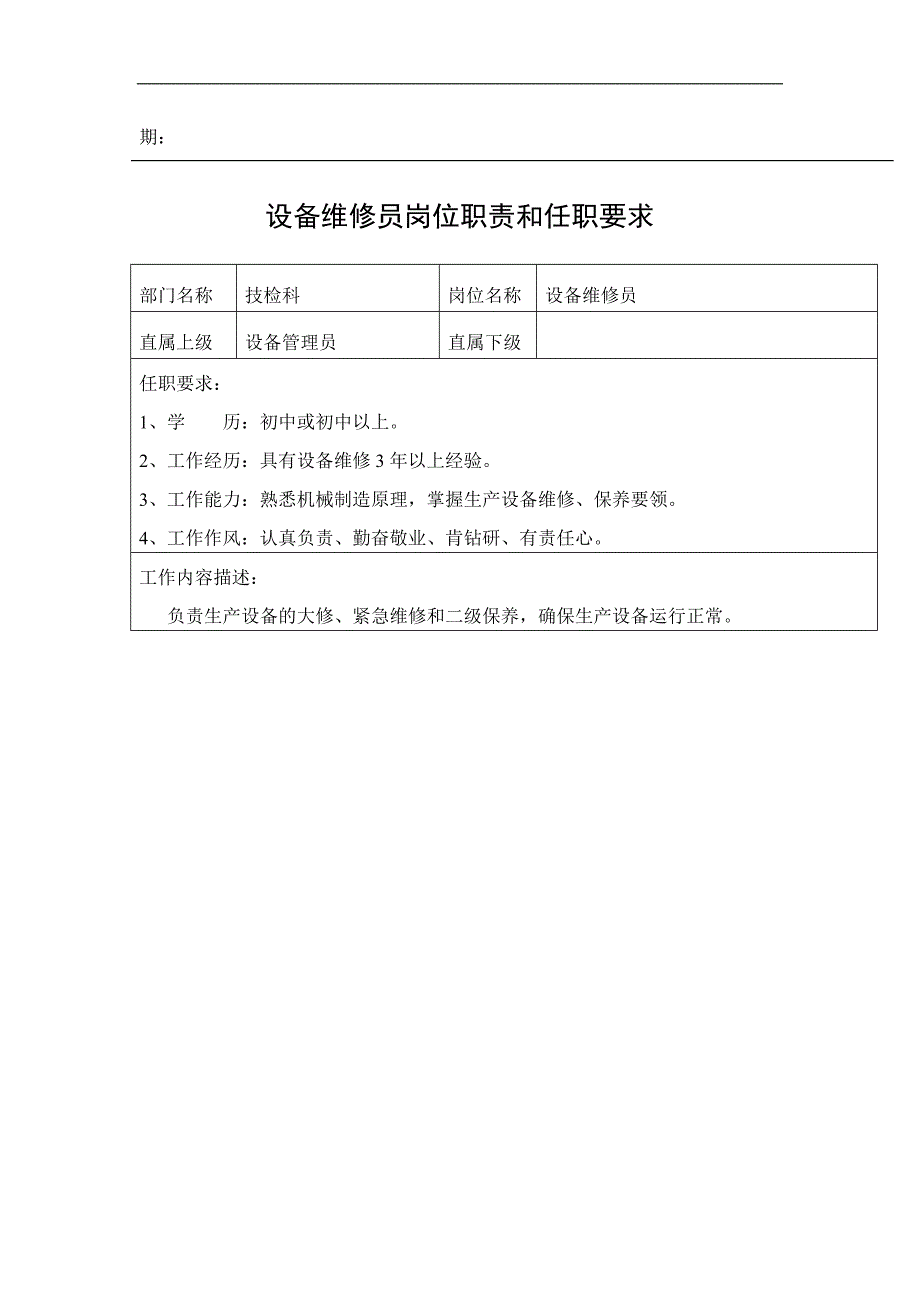 某公司岗位职责和任职要求_第2页