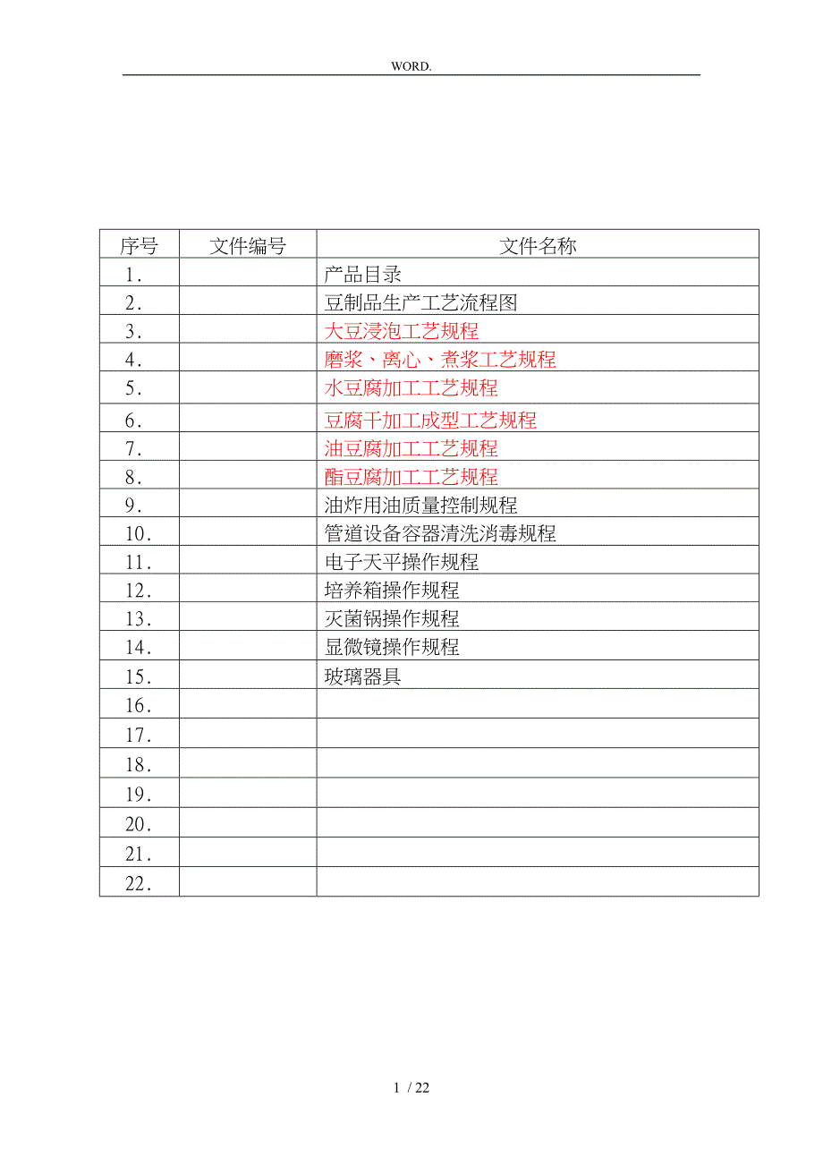 豆制品作业指导书1_第1页