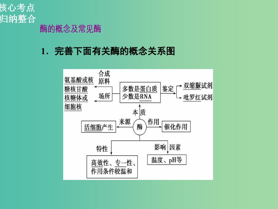 高三生物二轮复习 第一部分 知识落实篇 专题二 细胞的代谢 第1讲 酶和ATP课件.ppt_第2页