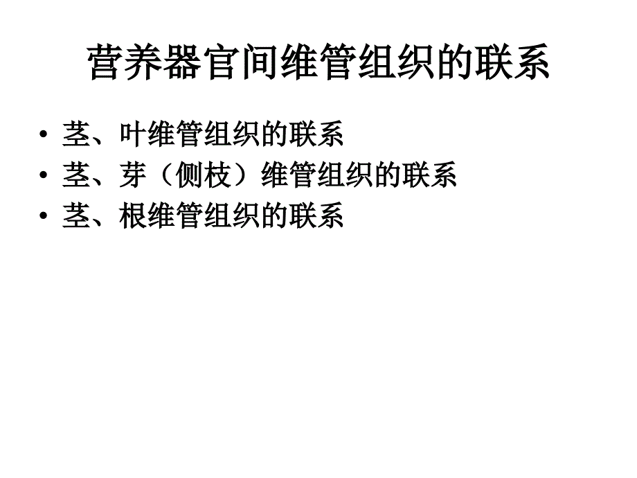 植物学教学课件：营养器官之间的连接_第1页