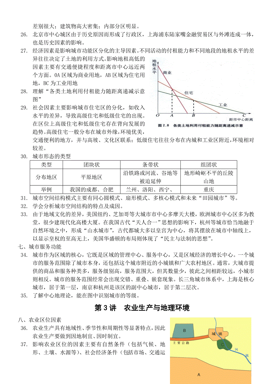 鲁教版必修二地理期末复习提纲_第3页