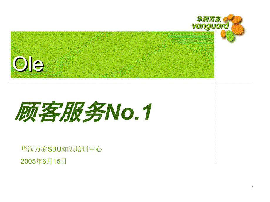 华润万家0顾客服务09年_第1页