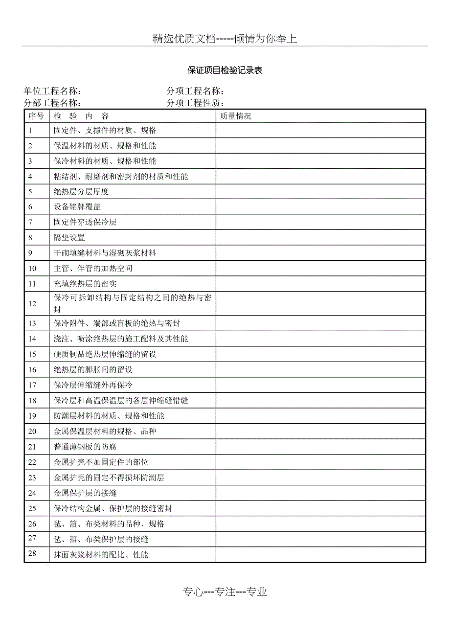 物业承接验收全套表格_第1页