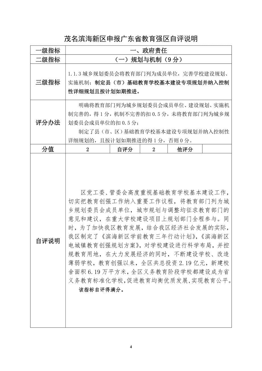 茂名滨海新区申报广东省教育强区督导验收_第5页