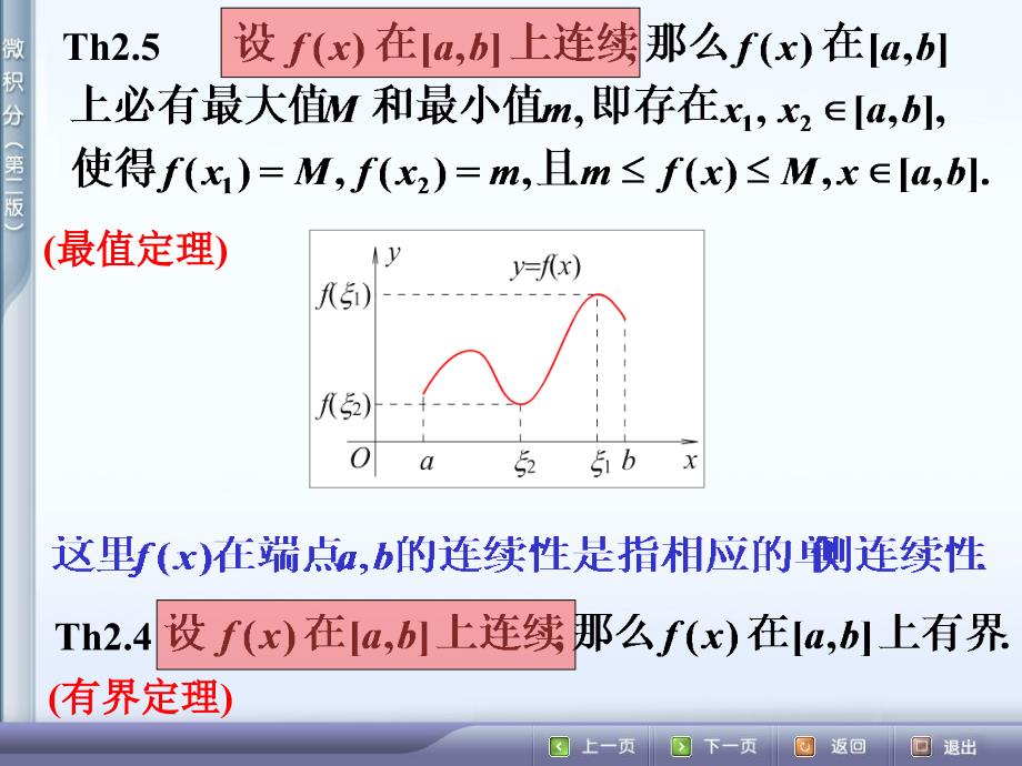 微积分26闭区间上连续函数的性质课件_第2页