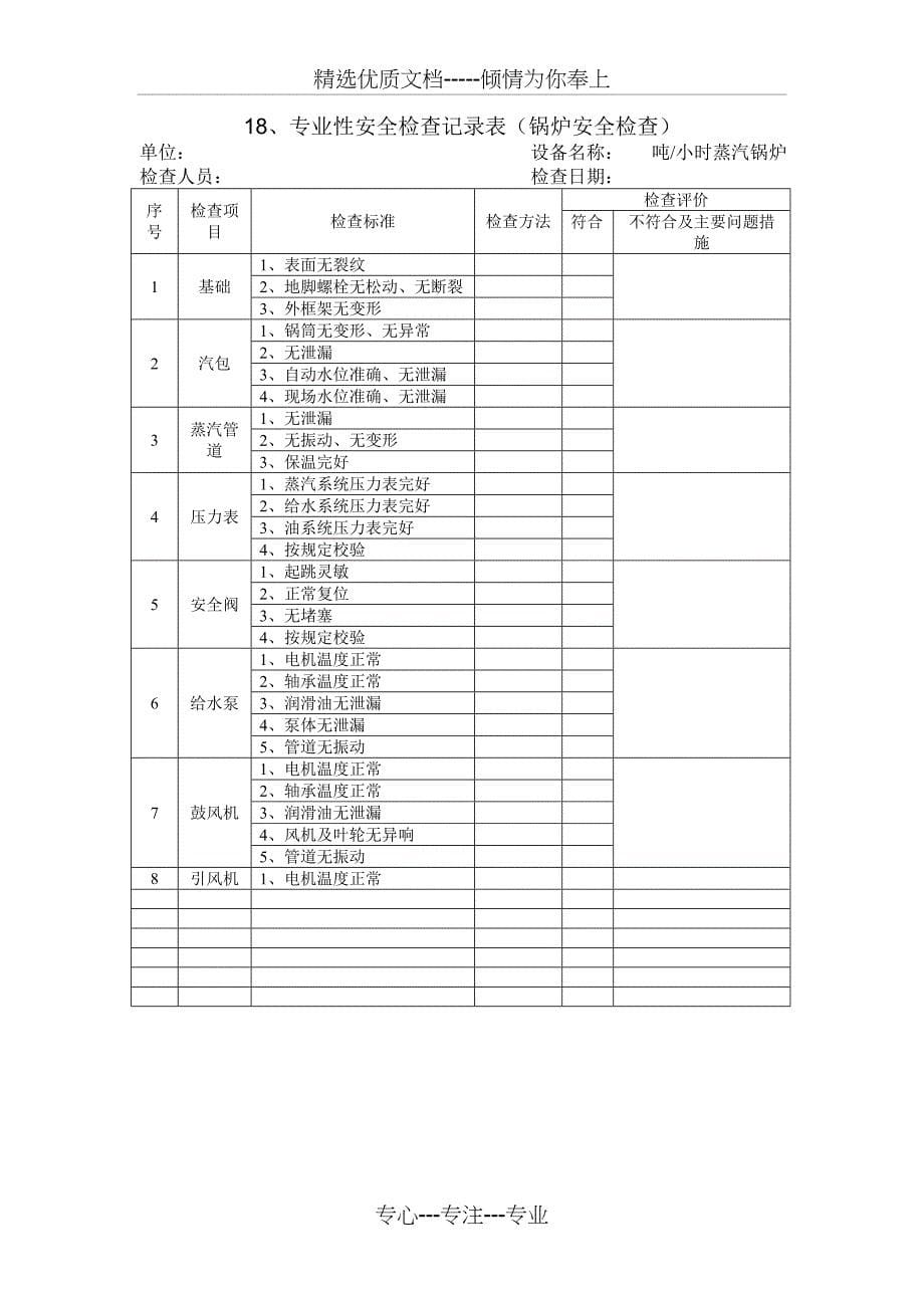 安全生产考核表格_第5页