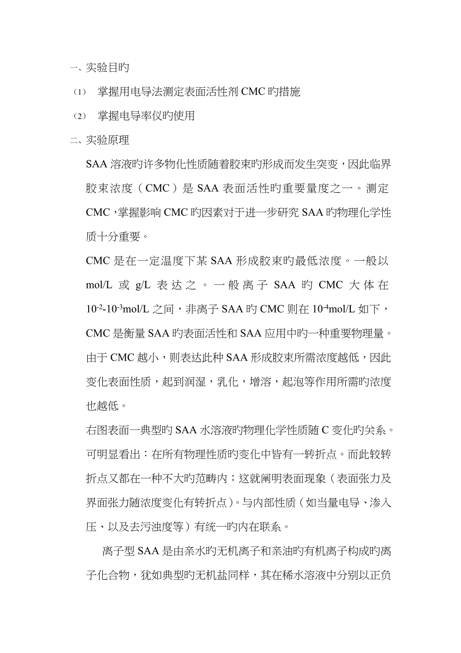 临界胶束浓度(CMC)的测定_第1页
