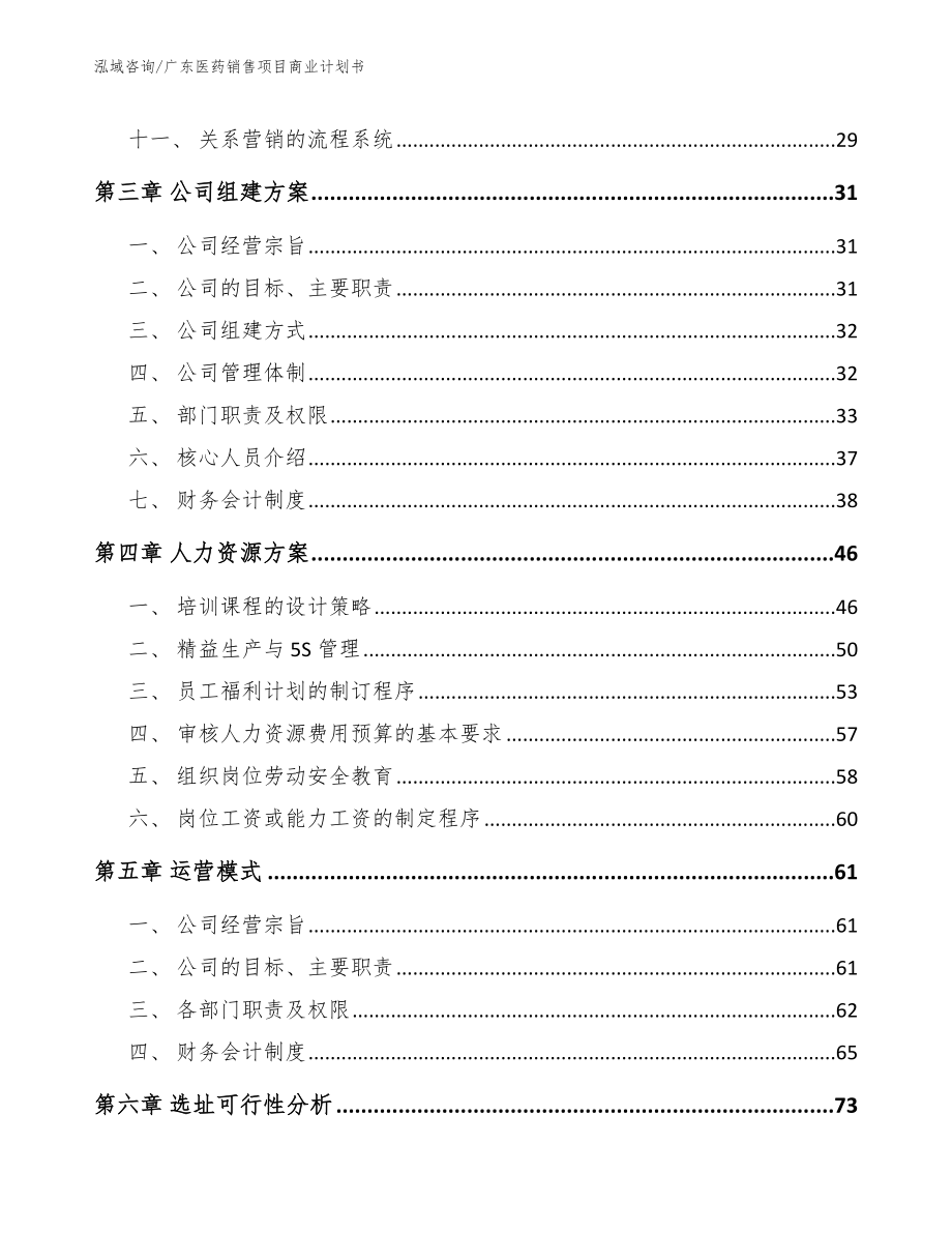 广东医药销售项目商业计划书（范文模板）_第2页