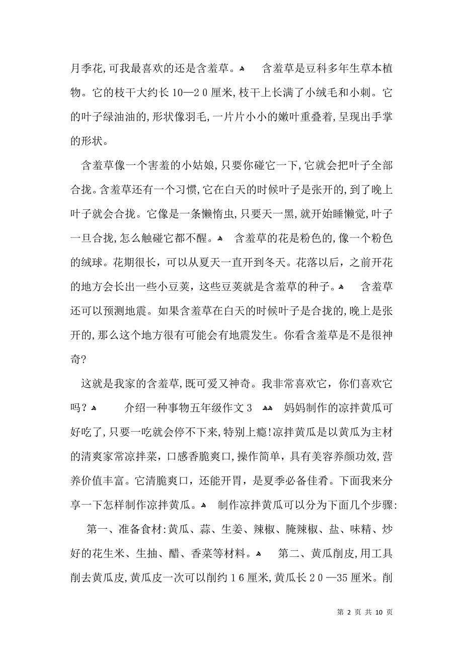 介绍一种事物五年级作文15篇_第2页