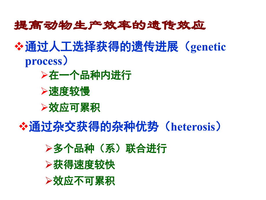 动物育种学课件-第5－选择原理与方法_第2页