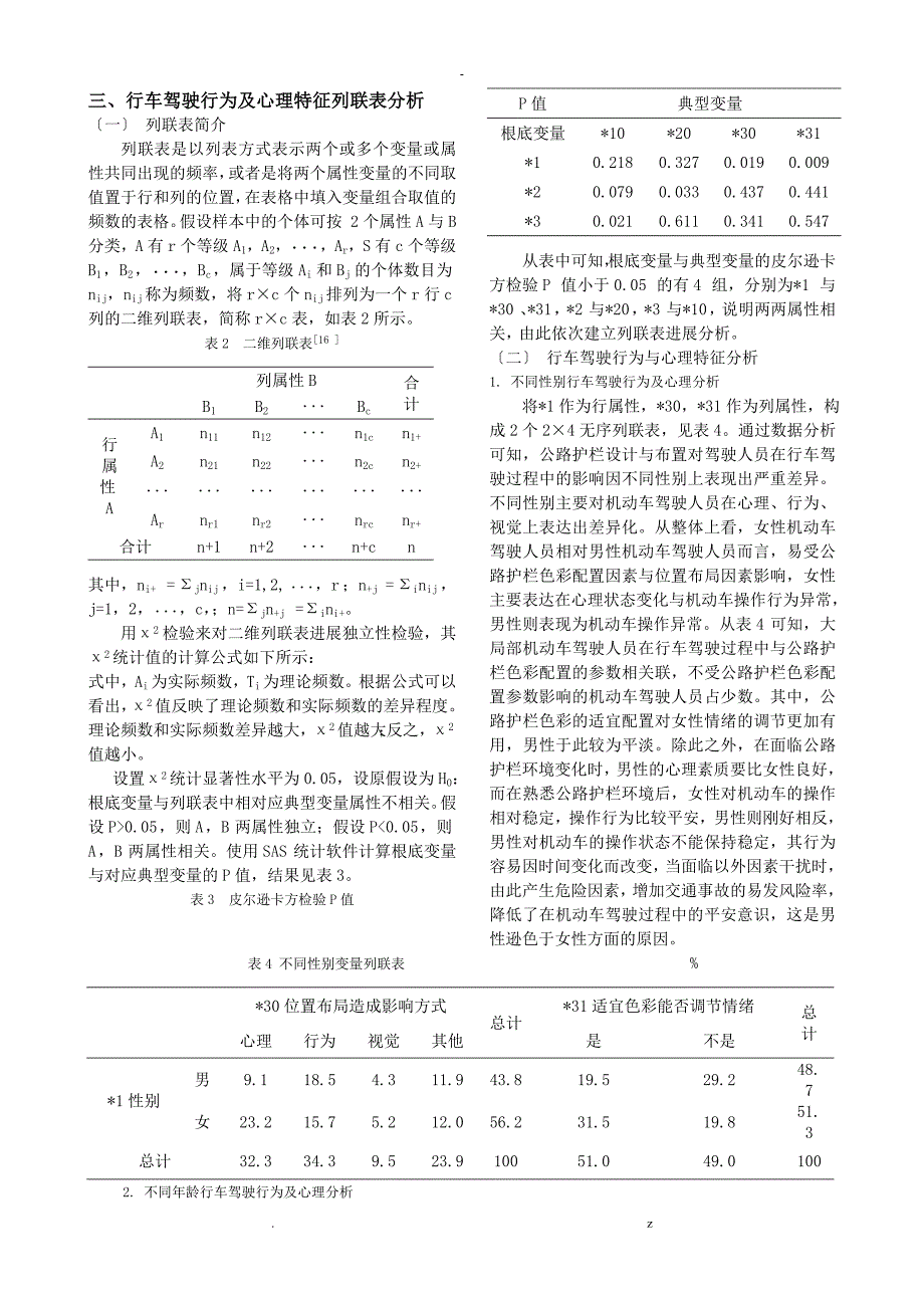 公路护栏设计及布置对行车驾驶影响研究报告_第4页