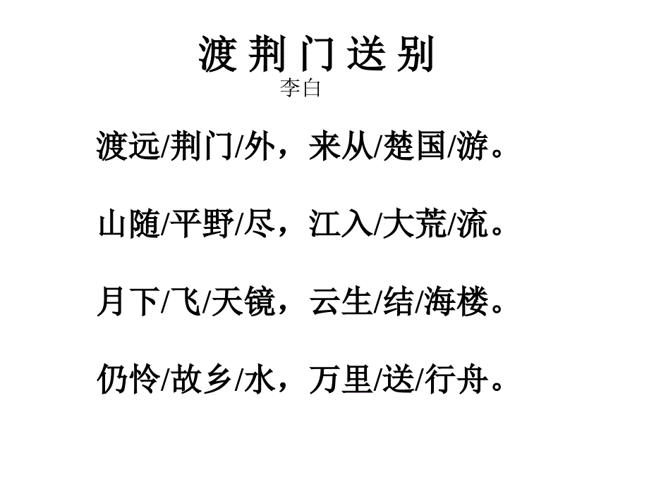 渡荆门送别课件精品教育_第3页