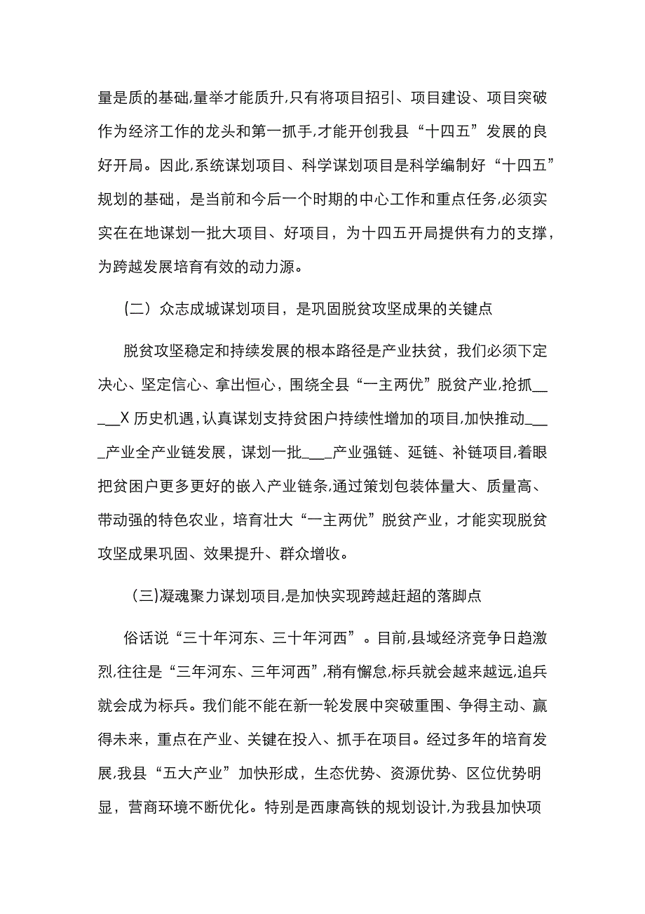 在项目谋划推进会上的讲话_第2页