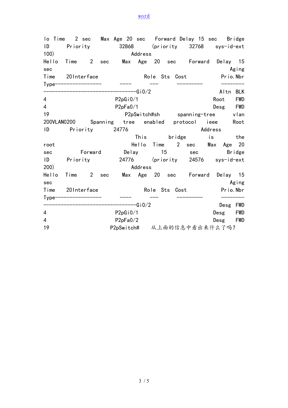 Vlan负载均衡地实验_第3页