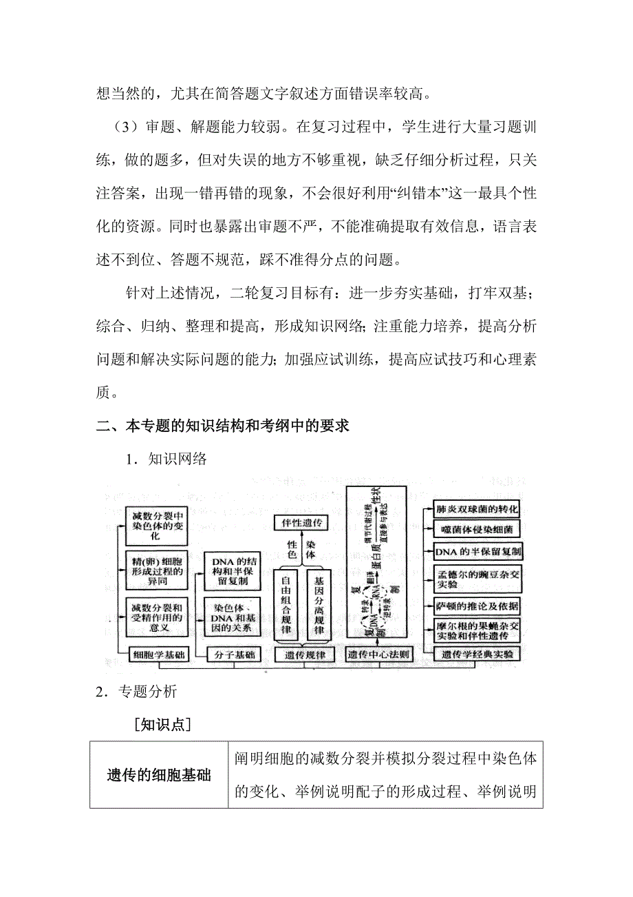 高考生物二轮复习备考策略——生命的延续与基因工程_第2页