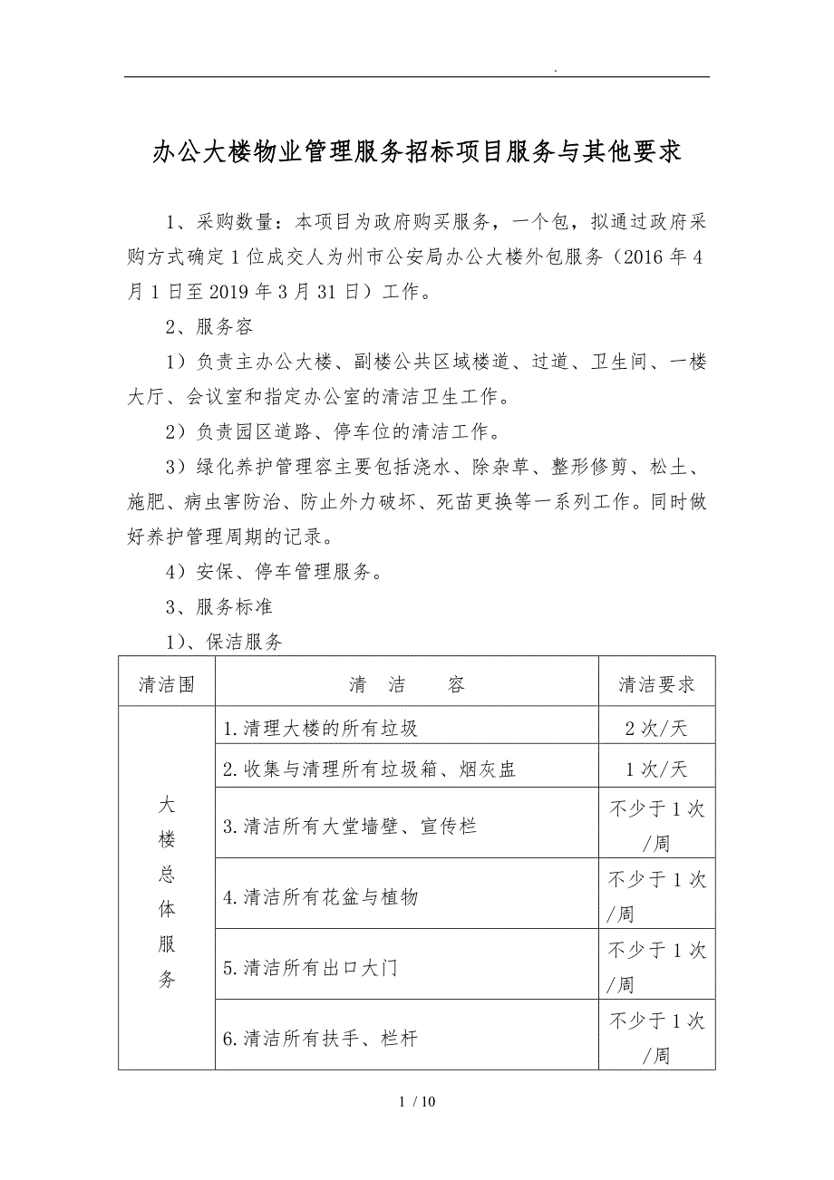 办公大楼物业管理服务_第1页